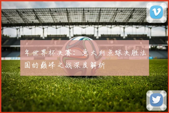 年世界杯决赛：意大利点球决胜法国的巅峰之战深度解析